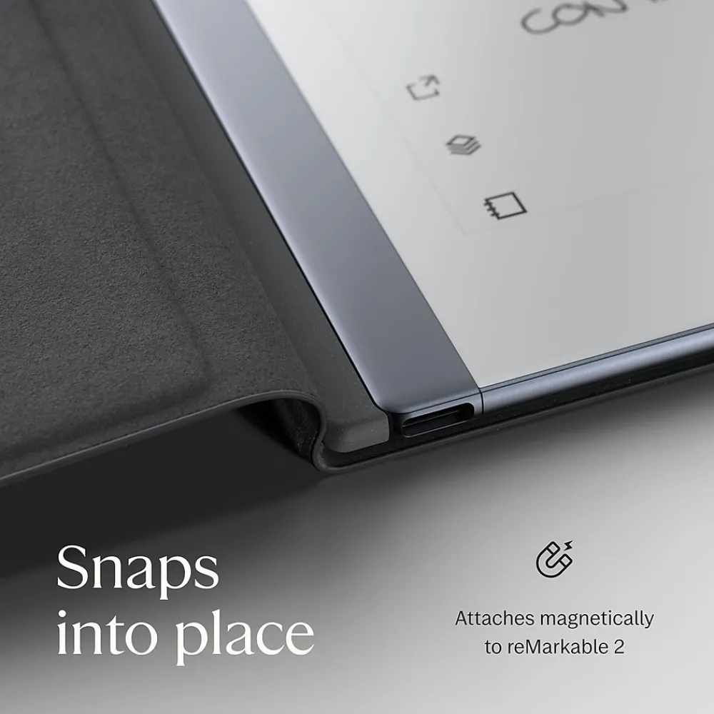 2 10.3" Paper Tablet with Marker Plus and Premium Leather Book Folio, Black (RM115)<reMarkable Online