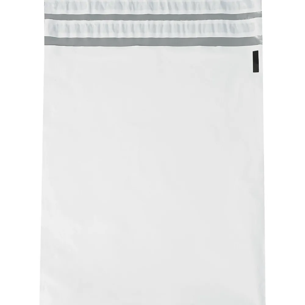Clearance Partners Brand Returnable Poly Mailers, White, 14" x 17", 100/Case