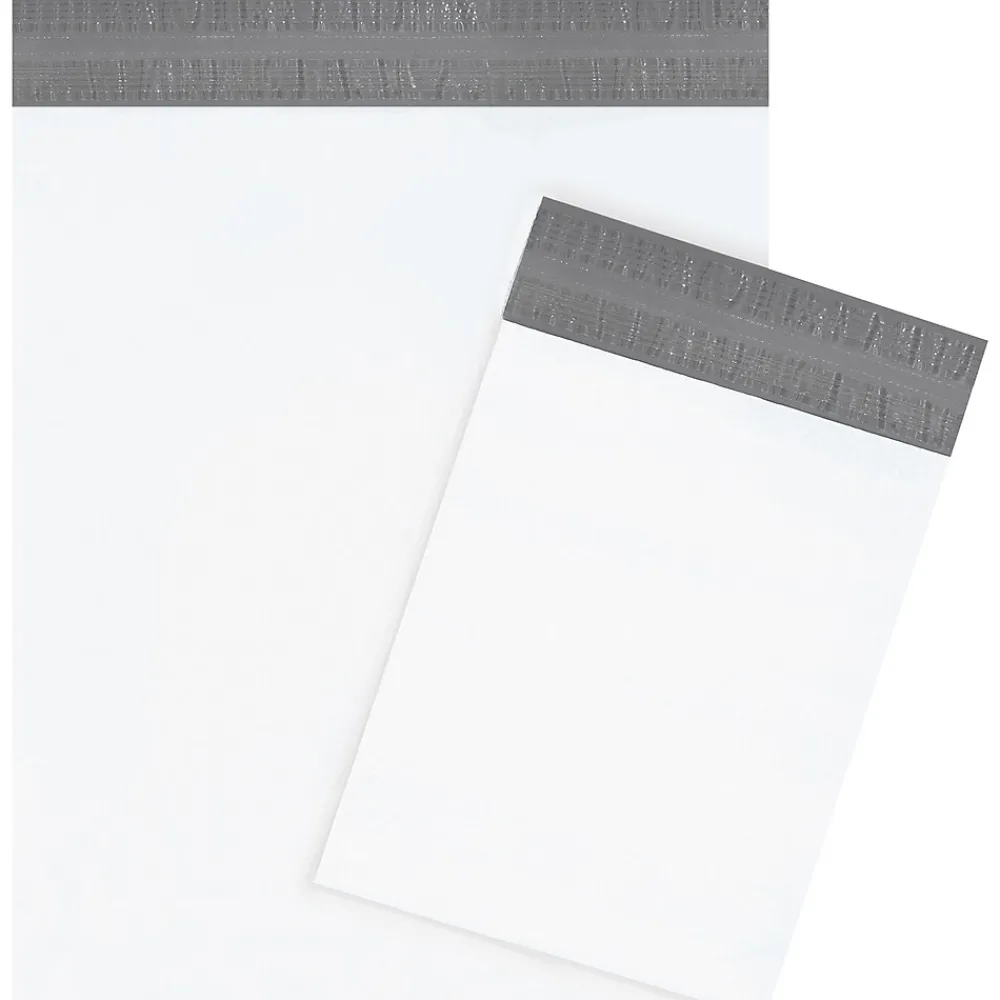 Clearance Partners Brand Returnable Poly Mailers, White, 14" x 17", 100/Case