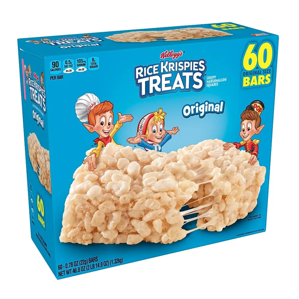 Rice Krispies Treats Marshmallow Cereal Bar, 0.78 oz., 60 Bars/Box (KEE17120)