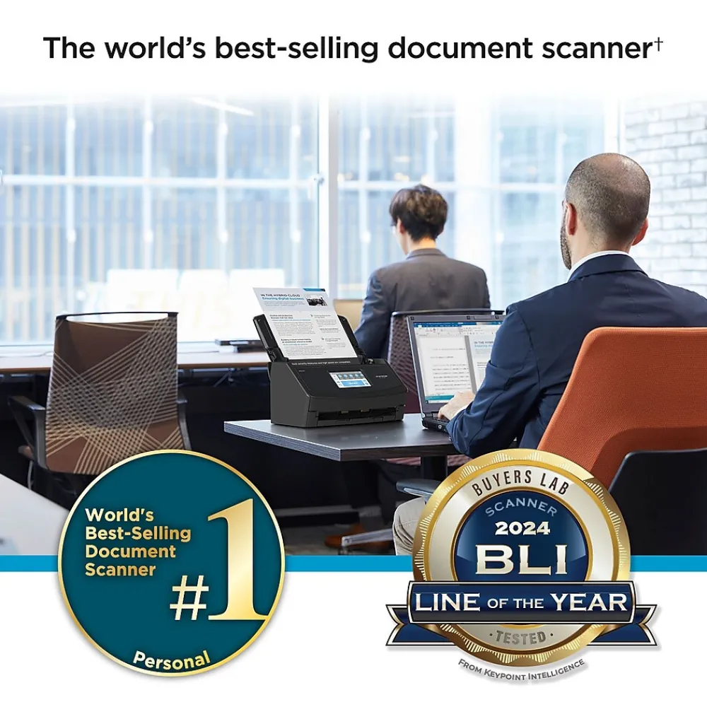 Ricoh ScanSnap IX1600 PA03770-B635 Wireless Duplex Document Scanner, Black