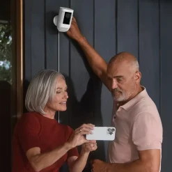 Ring Spotlight Cam Pro Wired Security Camera, White (B09DRK9ZJ8)