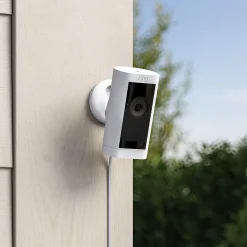 Ring Stick Up Cam Pro Plug In Indoor/Outdoor HDR Wired Security Camera, Black (B09CKJVYXP)