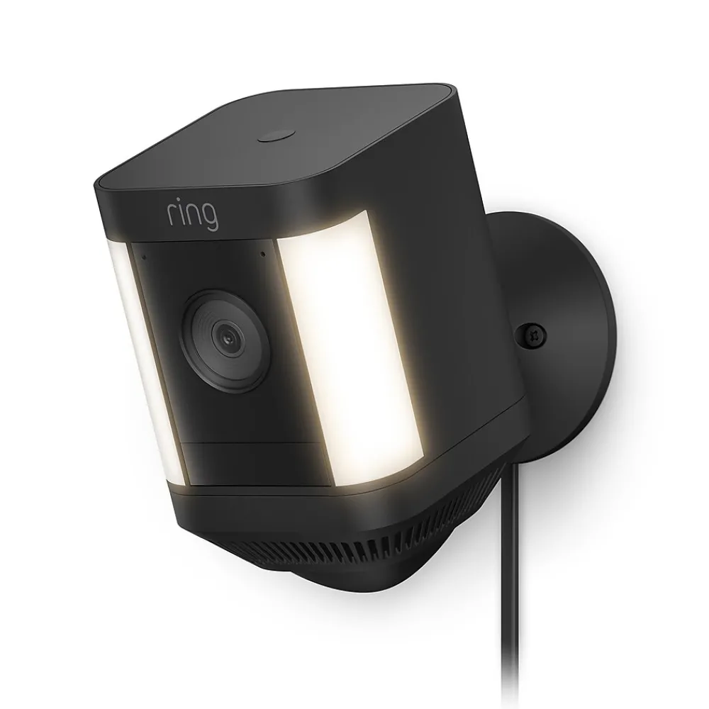 Ring Spotlight Cam Plus Outdoor Wireless Security Camera, Black (B09J6BCPHG)