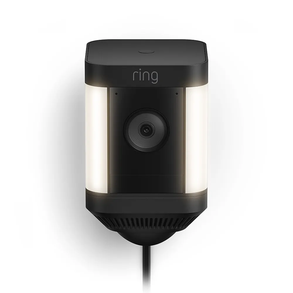 Ring Spotlight Cam Plus Outdoor Wireless Security Camera, Black (B09J6BCPHG)