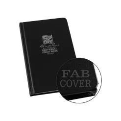 Notebooks|Rite In The Rain All-Weather Universal Memo Notebook, 4.38" x 7.25", Wide Ruled, 80 Sheets, Black (770F)