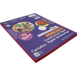 Construction Paper*Riverside 3D 9" x 12" Construction Paper, Red, 50 Sheets (P103590)