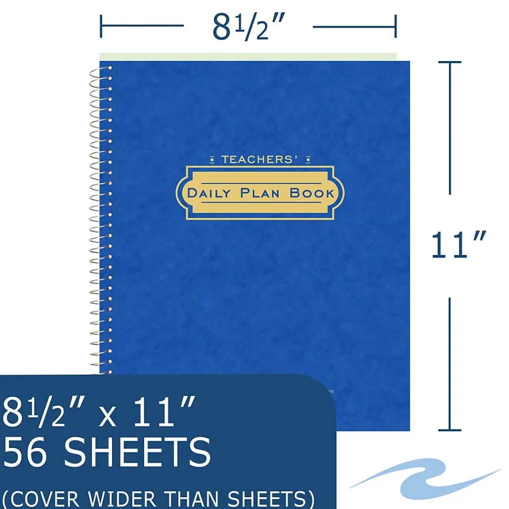 Grade Books*Roaring Spring Paper Products Teachers Plan Book, 8.5" x 11", 56 Pages (12144)