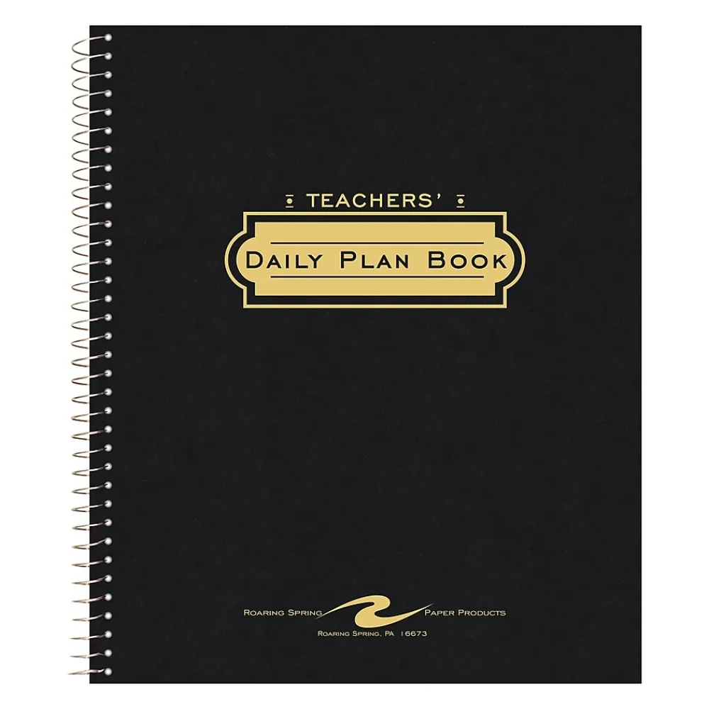 Grade Books*Roaring Spring Paper Products Teachers Plan Book, 8.5" x 11", 56 Pages (12144)