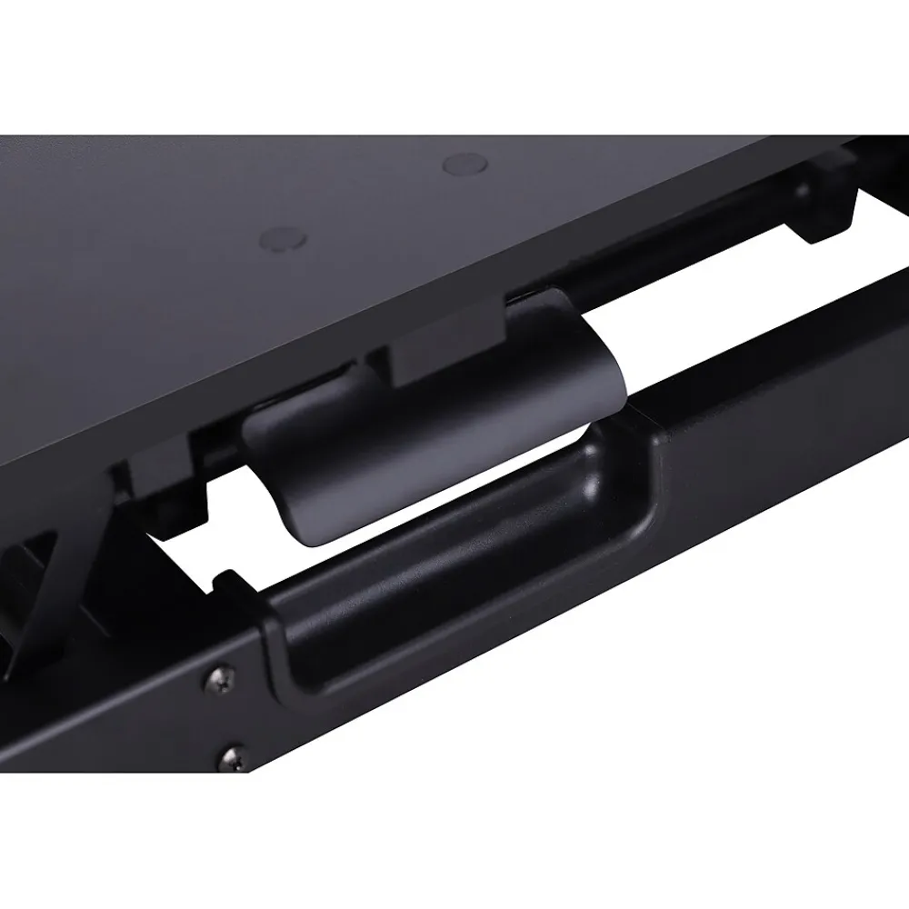 Standing Desks*Rocelco 32"W Manual Adjustable Standing Desk Converter, Black (R VADRB)