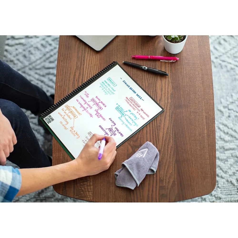 Notebooks|Rocketbook Core 1-Subject Smart Notebook, 8.5" x 11", Dotted, 32 Sheets, Blue (EVR-L-K-CDF)