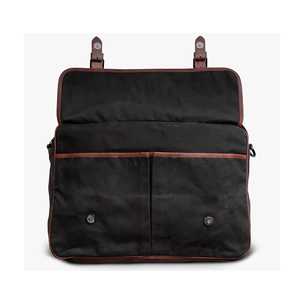 Rogue Canvas/Leather Business Messenger Bag, Black (WALMESSBAG-BLK)<Rogue Wallet Discount