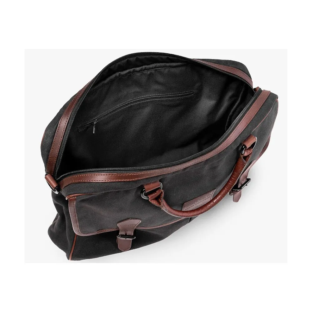 Rogue Canvas/Leather Business Messenger Bag, Black (WALMESSBAG-BLK)<Rogue Wallet Discount