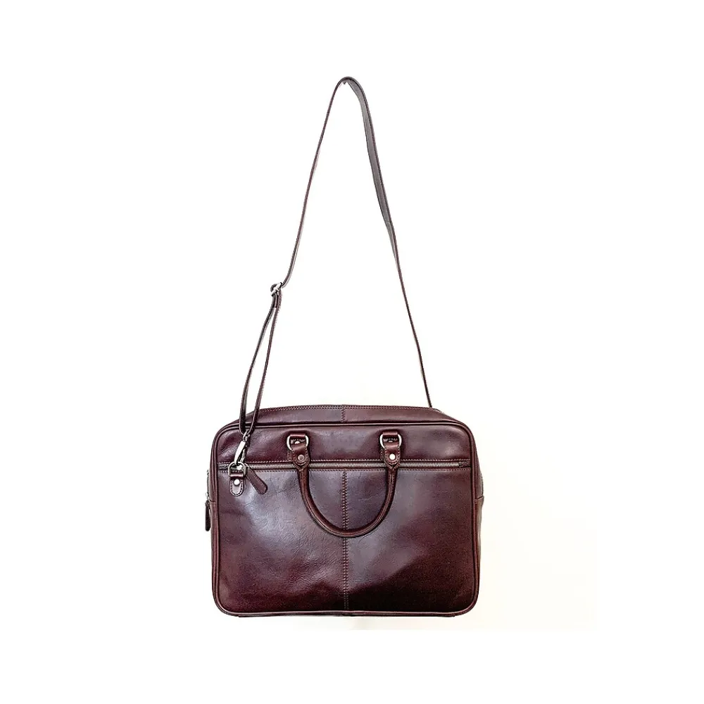 Rogue Leather Business Messenger Bag, Brown (WALMESSLTHBROWN)<Rogue Wallet Discount