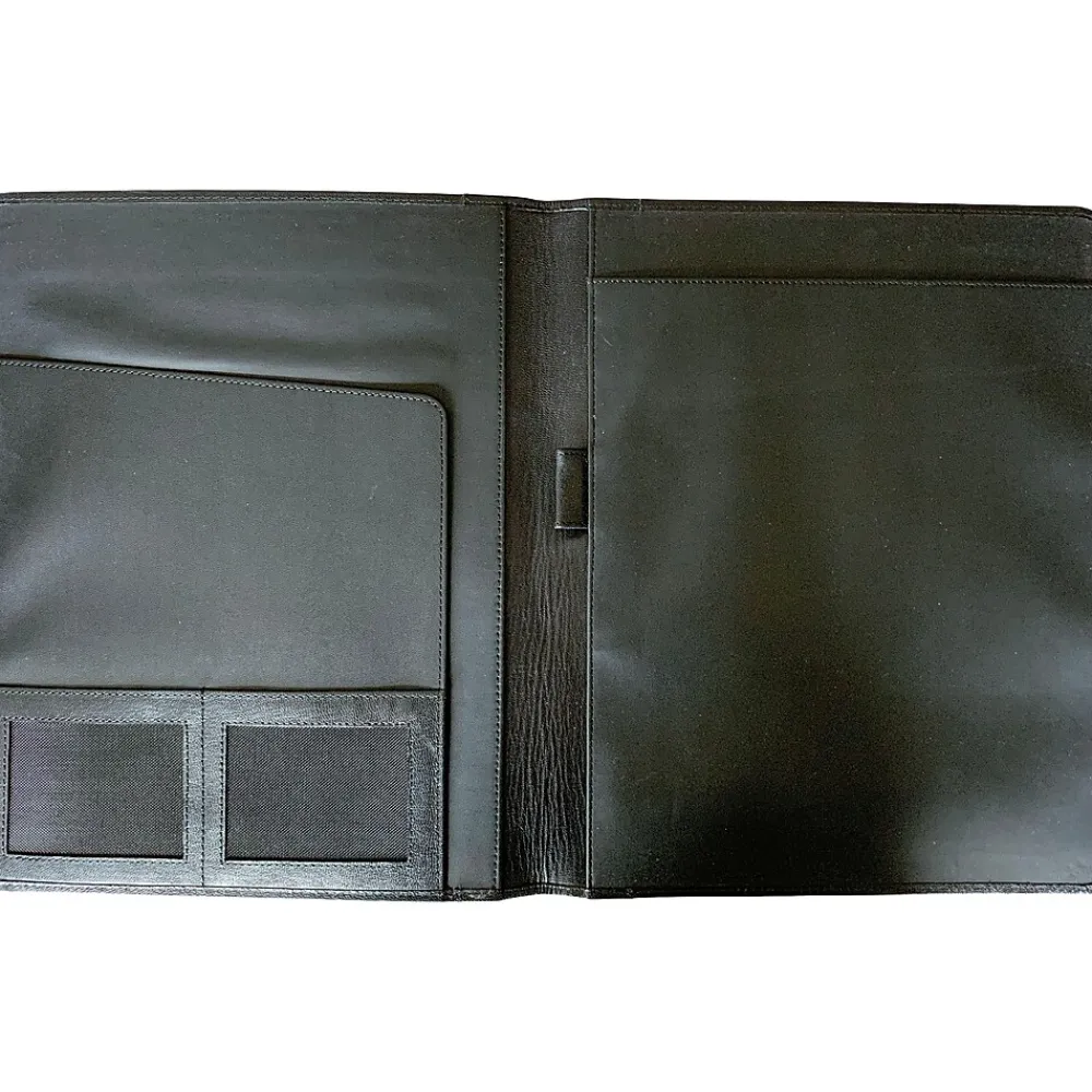 Leather Portfolio Case, Black (black no zipper)<Rogue Wallet Discount