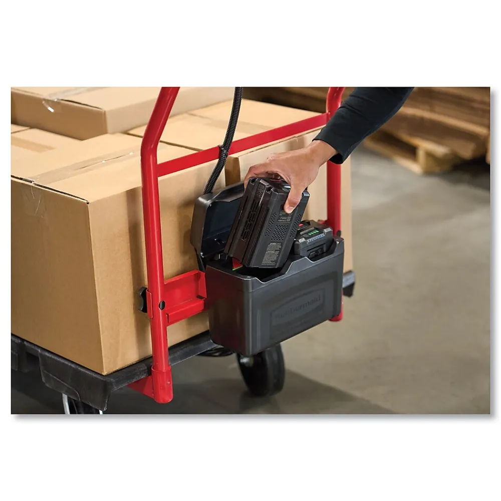 Rubbermaid Commercial Motorized Kit for 30" x 60" Platform Truck, Black/Red (2173661)