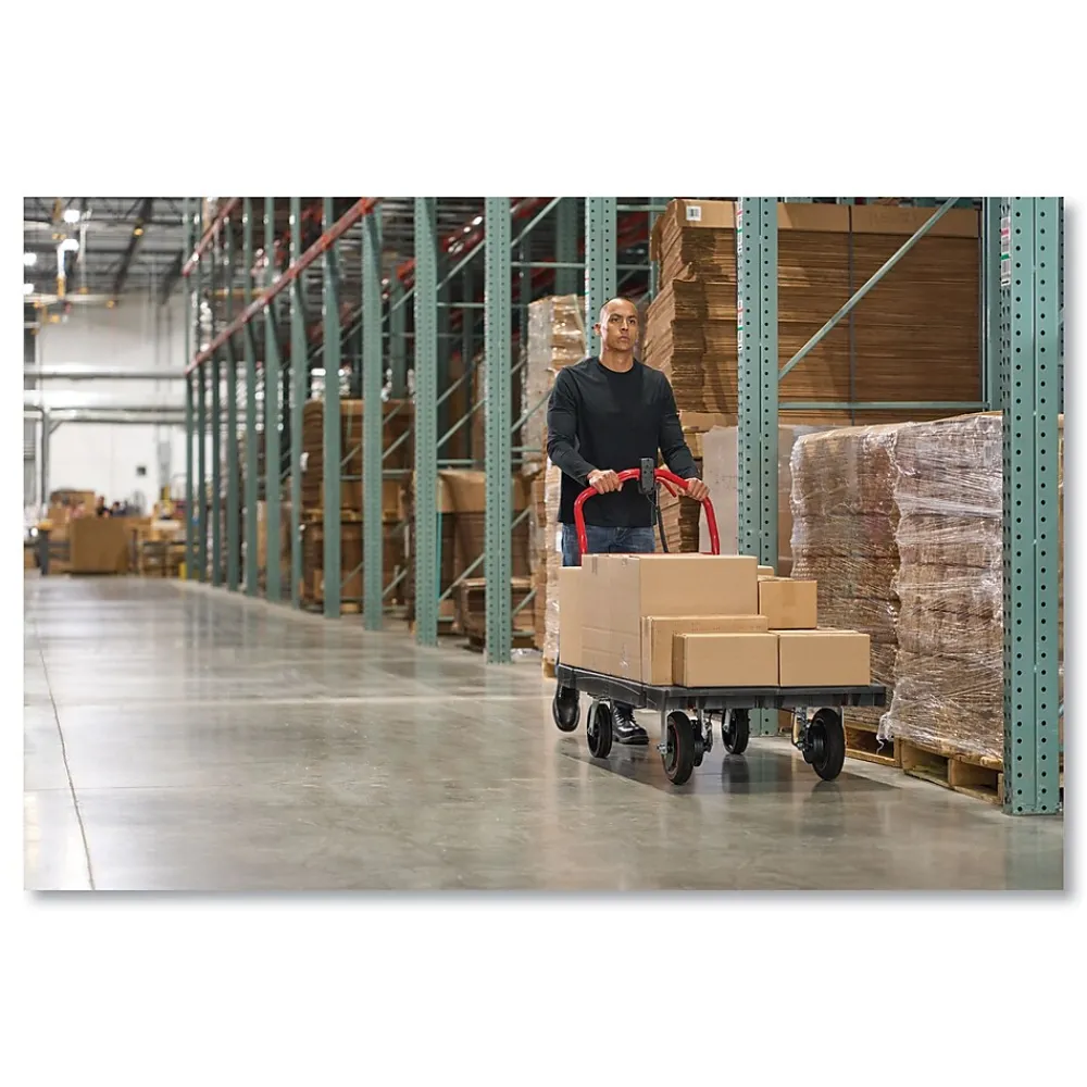 Rubbermaid Commercial Motorized Kit for 30" x 60" Platform Truck, Black/Red (2173661)