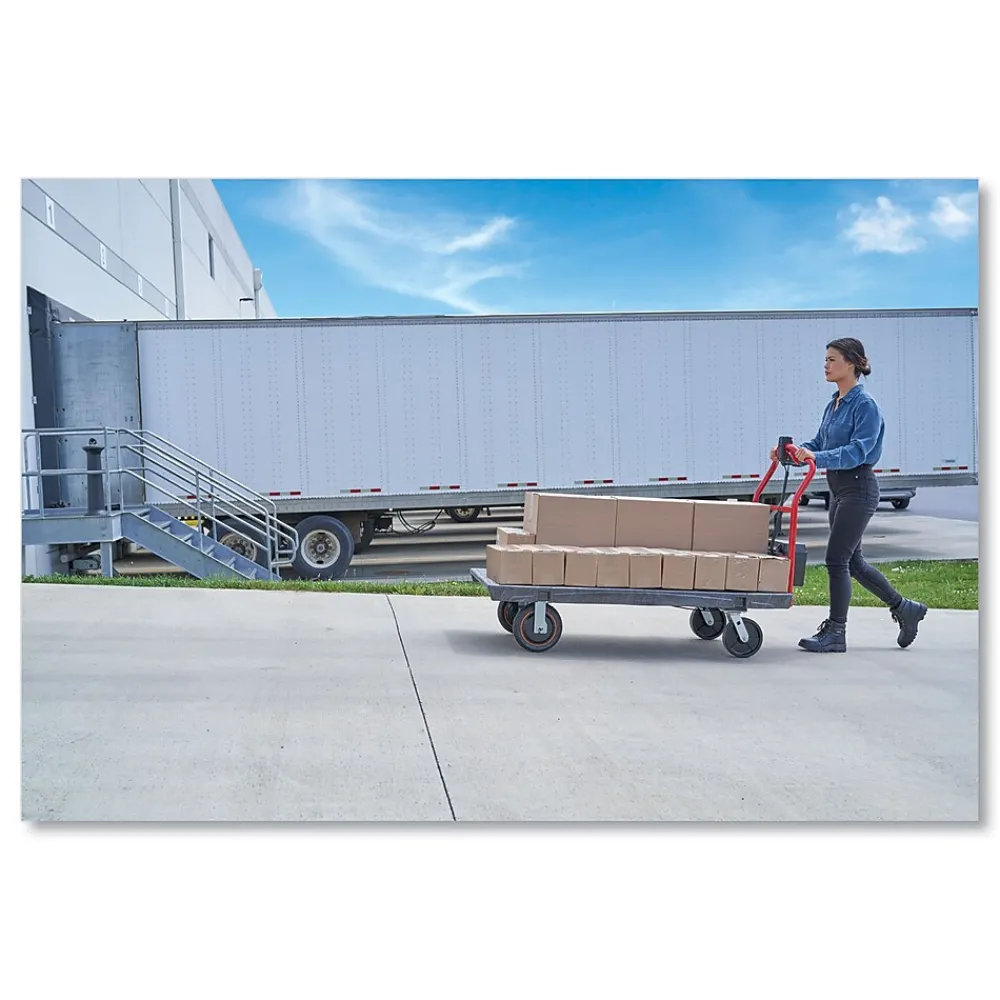 Rubbermaid Commercial Motorized Kit for 30" x 60" Platform Truck, Black/Red (2173661)