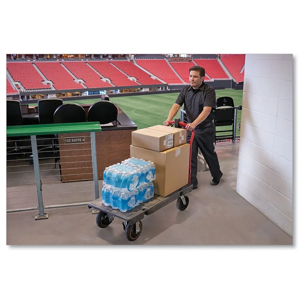 Rubbermaid Commercial Motorized Kit for 24" x 48" Platform Truck, Black/Red (2173663)