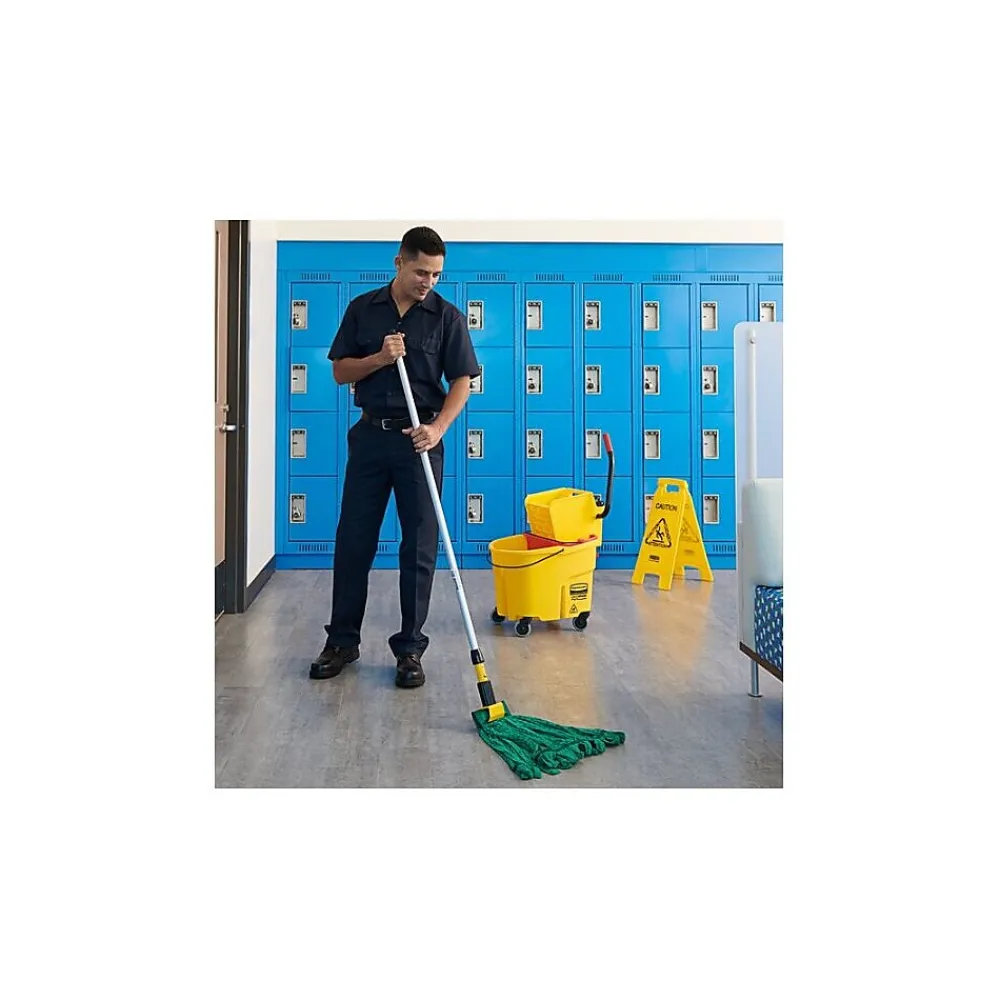 Gripper 54" Metal Fiberglass Wet Mop Handle Jaw Style (FGH245000000)<Rubbermaid Discount