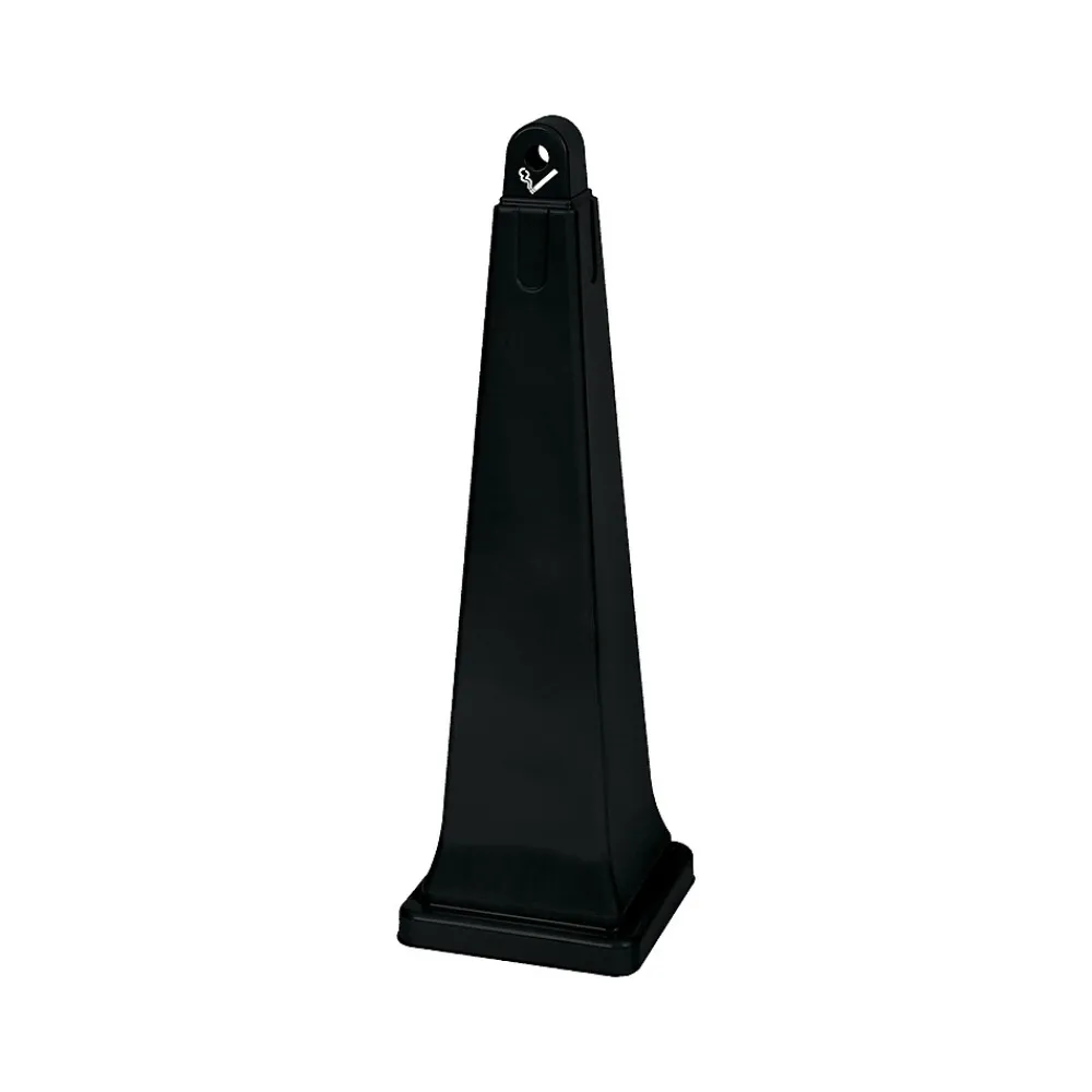 GroundsKeeper Outdoor Ash Urn, Black Resin (FG257088BLA)<Rubbermaid New