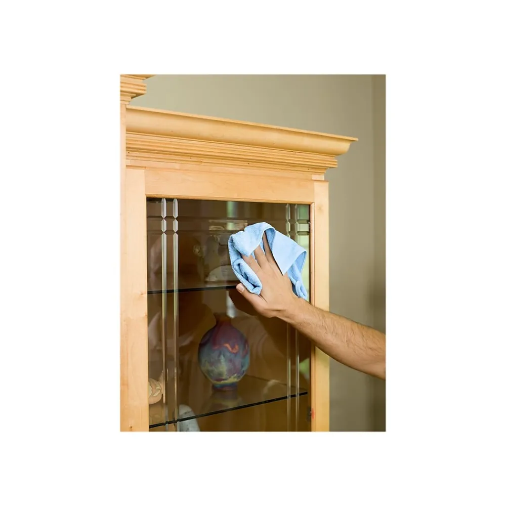 HYGEN Microfiber Cleaning Cloths, 16" x 16", Blue, 12 Cloths/Pack (FGQ63000BL00)<Rubbermaid Sale