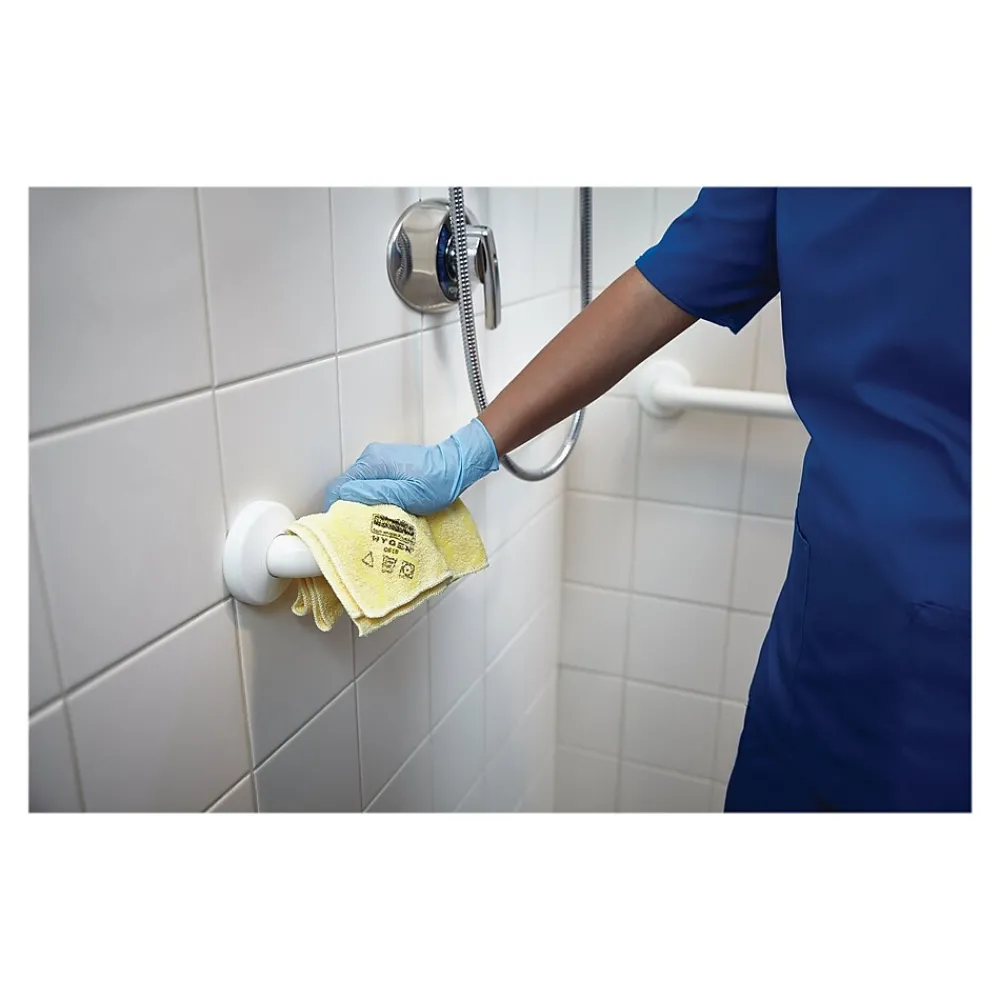 HYGEN Microfiber Cleaning Cloths, 16" x 16", Yellow, 12 Cloths/Pack (FGQ61000YL00)<Rubbermaid Outlet