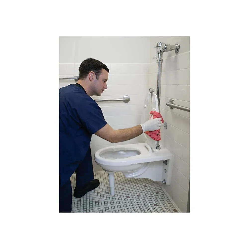 HYGEN Microfiber Cleaning Rags, 16" x 16", Red, 12 Rags/Pack (FGQ62000RD00)<Rubbermaid Best
