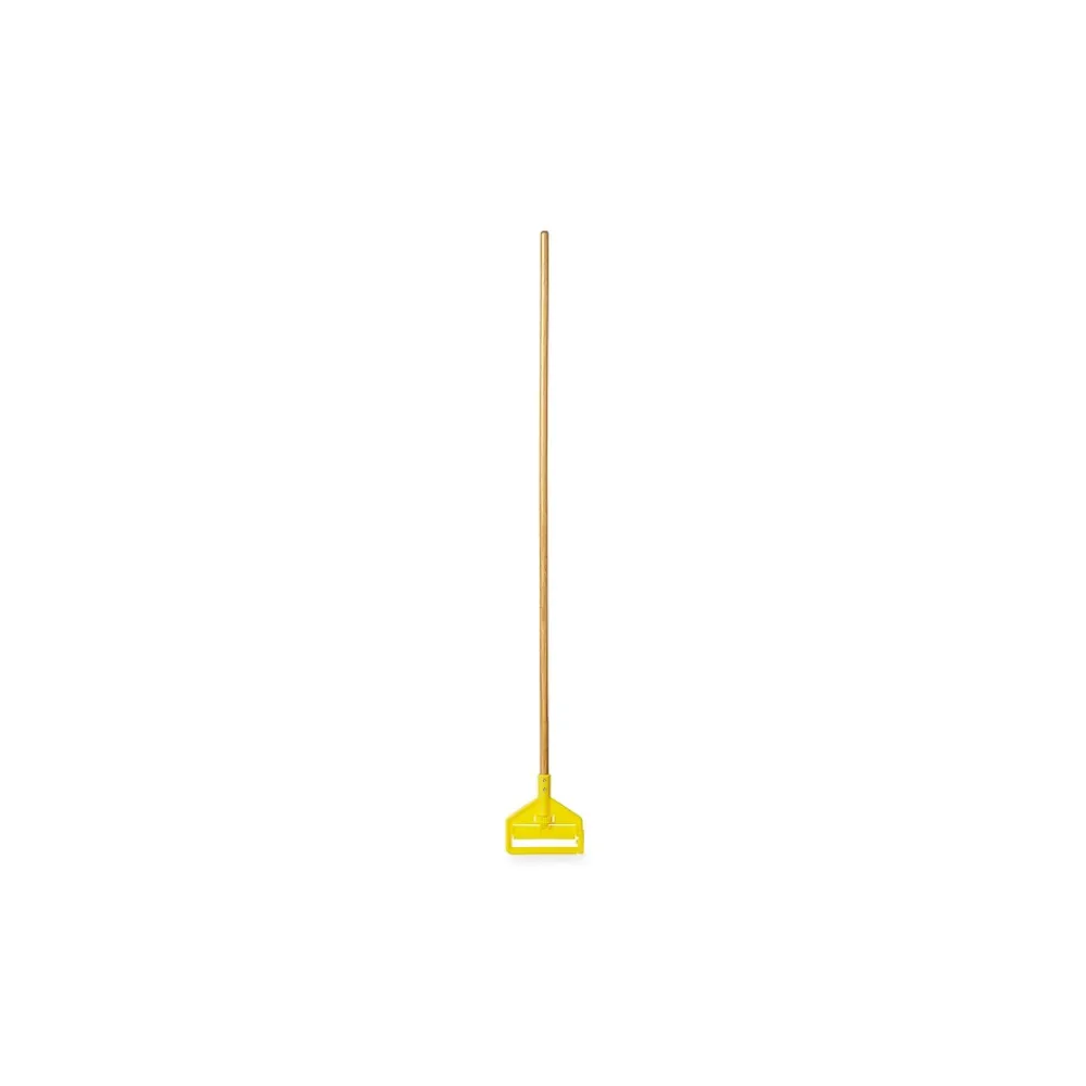 Invader 60" Wood Wet Mop Handle, Yellow/Natural (FGH116000000)<Rubbermaid Online