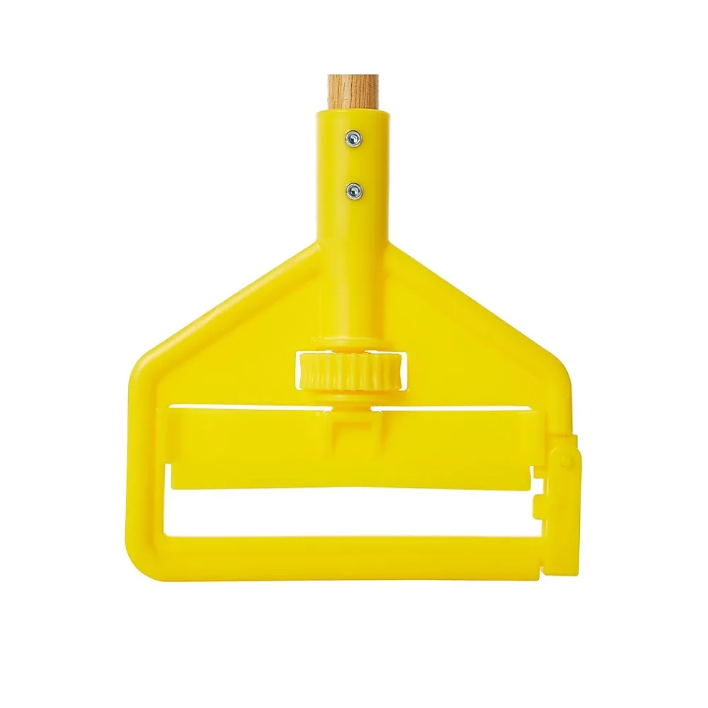 Invader 60" Wood Wet Mop Handle, Yellow/Natural (FGH116000000)<Rubbermaid Online