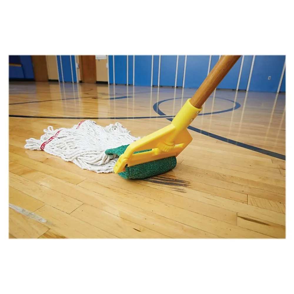 Invader 60" Wood Wet Mop Handle, Yellow/Natural (FGH116000000)<Rubbermaid Online