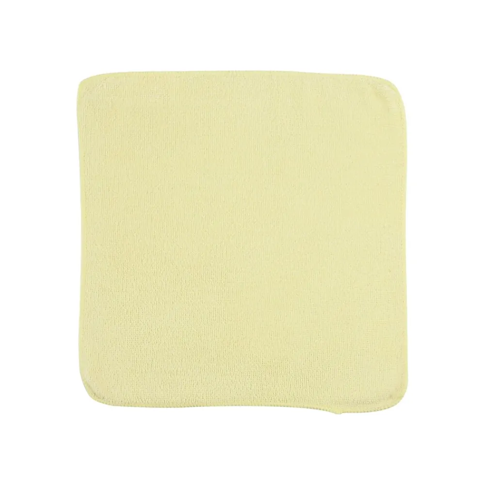 Microfiber Cleaning Rags, 12" x 12", Yellow, 24 Rags/Pack (1820580)<Rubbermaid Best