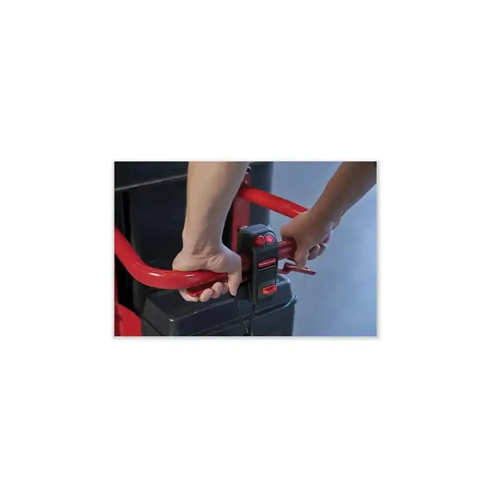 Rubbermaid Motorized 1.0 Cubic Yard Black Rotomolded Tilt Truck Trash Cart 1000LBS (2173662)