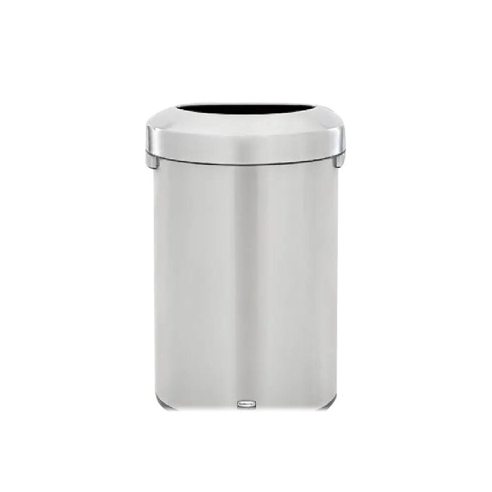 Refine Stainless Steel Indoor Trash Can with Open Lid, 21 Gallon, Silver (2147582)<Rubbermaid Sale