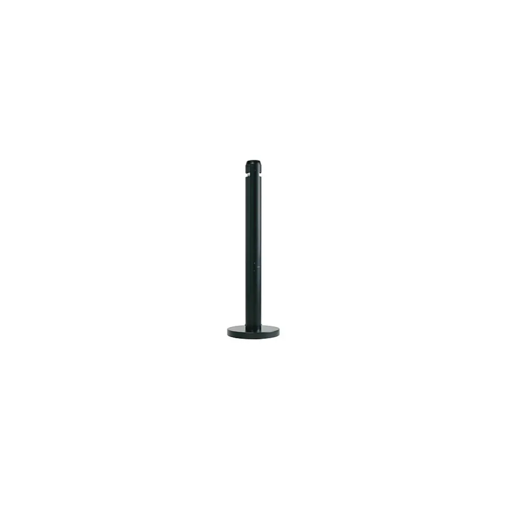 Smokers' Pole Aluminum Trash Can with no Lid, Black, 1.06 Gallon (FGR1BK)<Rubbermaid
