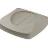 ® Untouchable® Waste Container Lids, Square, Swing Top, Grey, Fits 23-Gallon Containers<Rubbermaid Sale