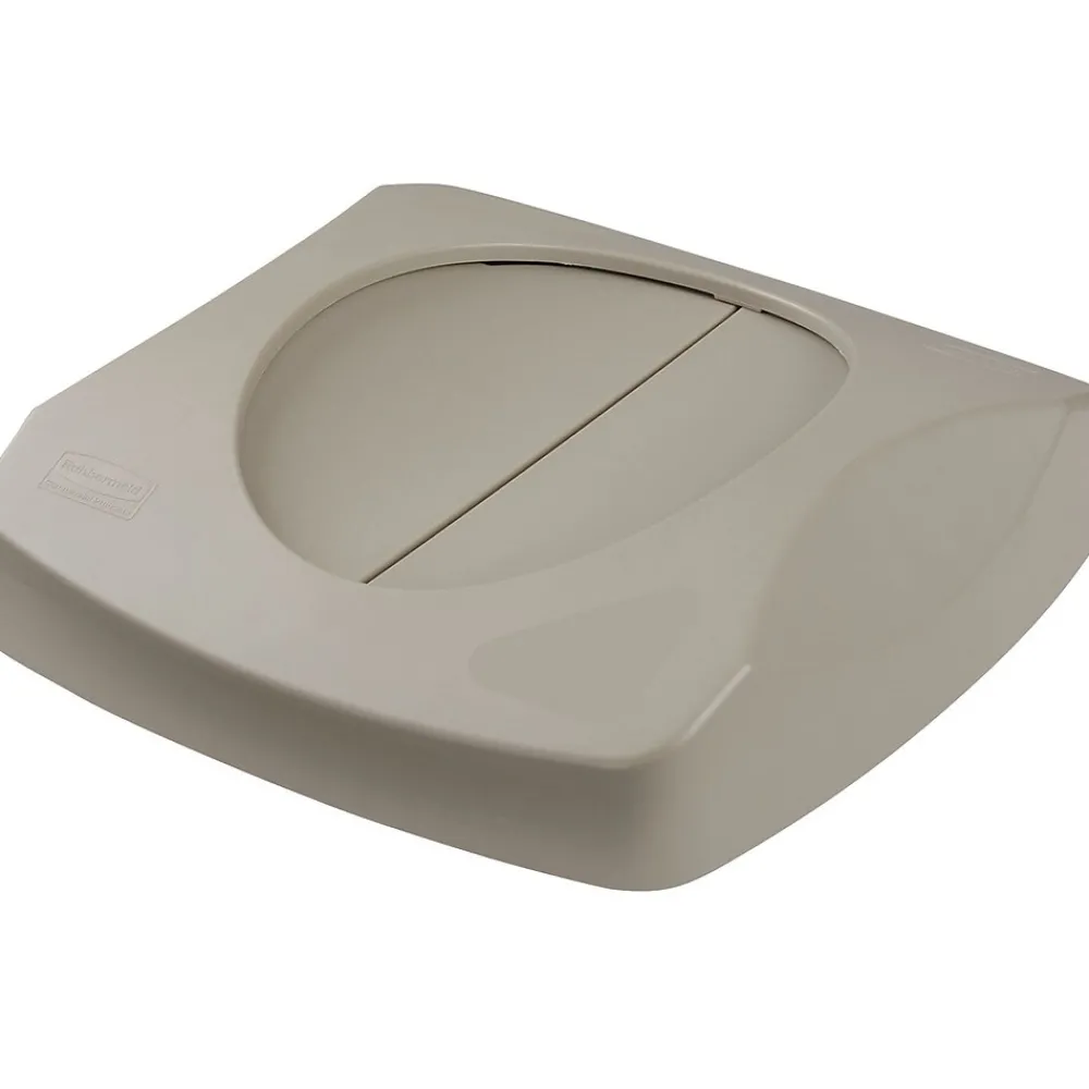® Untouchable® Waste Container Lids, Square, Swing Top, Grey, Fits 23-Gallon Containers<Rubbermaid Sale