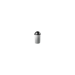 Untouchable® Waste Container, Half-Round, Plastic, 21 gallon, Beige, 28"H x 21"W x 11"D<Rubbermaid