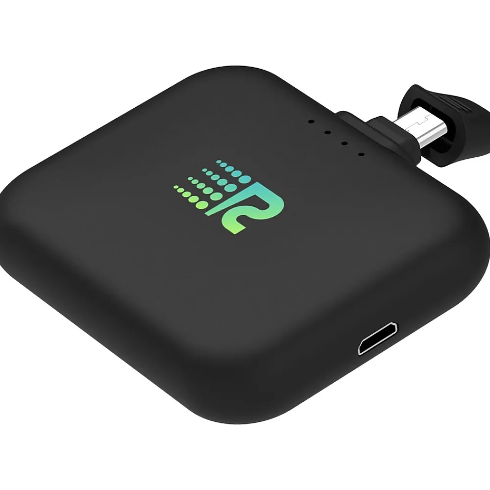 Air Micro-USB Power Bank for Most Smartphones, 2500mAh, Black (RC25-M-G2-BLCK)<Rush Charge New