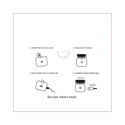 Air Micro-USB Power Bank for Most Smartphones, 2500mAh, Black (RC25-M-G2-BLCK)<Rush Charge New