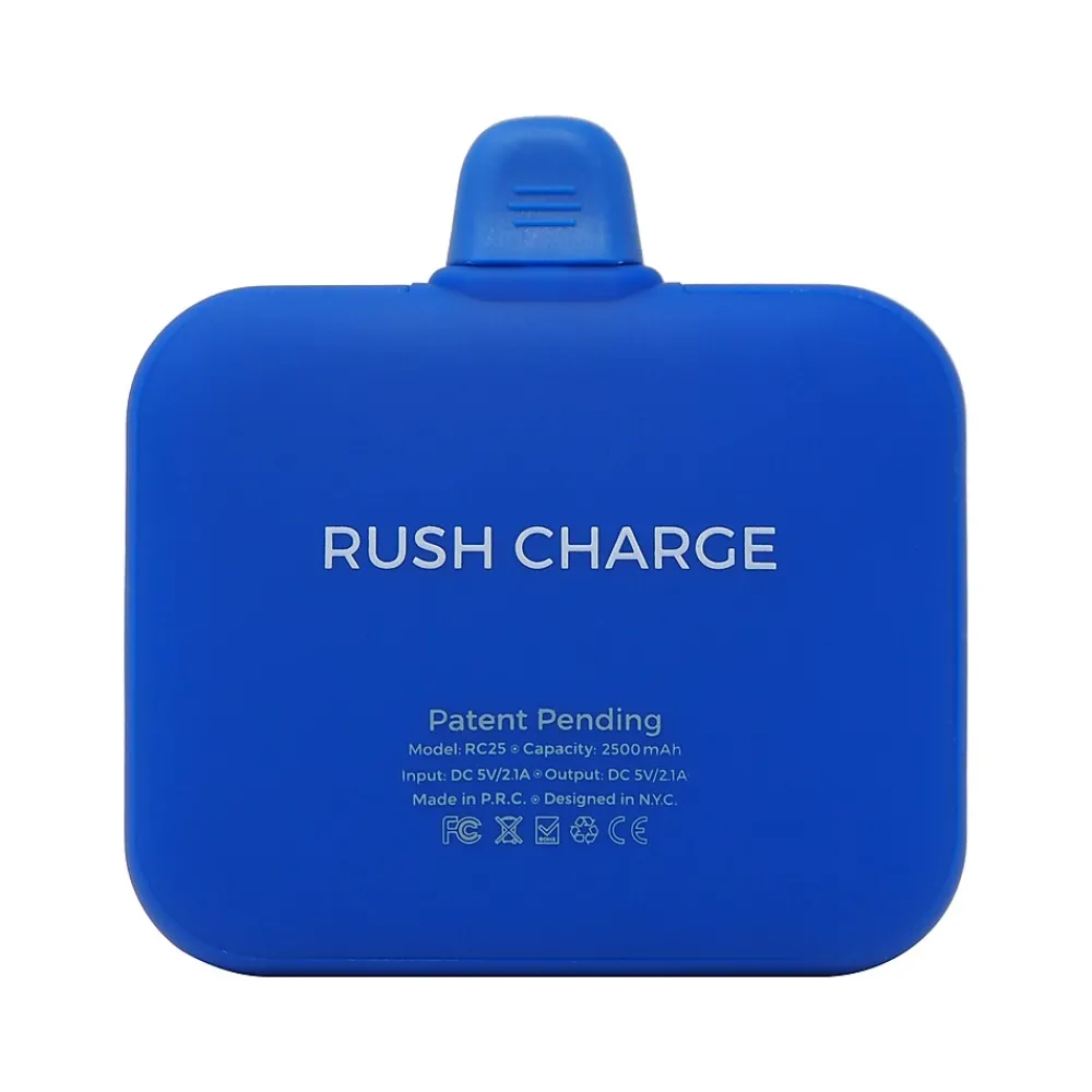 Air Micro-USB Power Bank for Most Smartphones, 2500mAh, Blue (RC25-M-G2-BLUE)<Rush Charge Discount