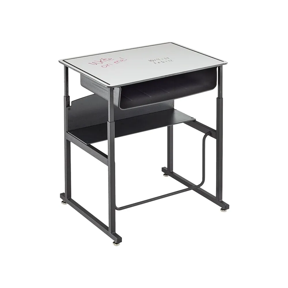 Standing Desks*Safco AlphaBetter 26" - 42" Plastic/Steel Adjustable Desk, White/Black (1204DE)