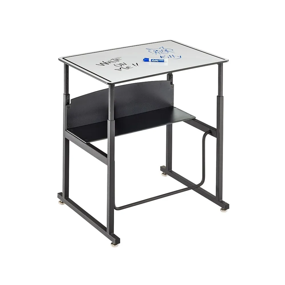 Standing Desks*Safco AlphaBetter 26" - 42" Plastic/Steel Adjustable Desk, White/Black (1203DE)