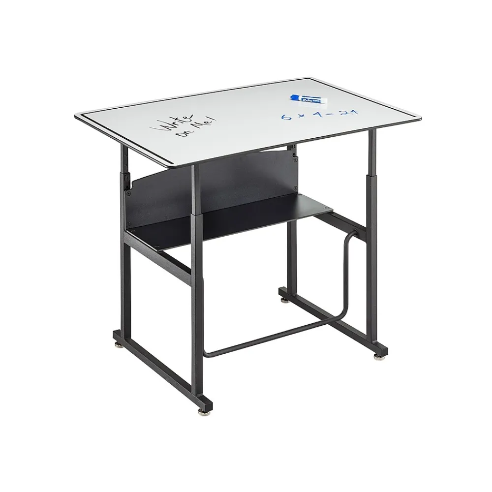 Standing Desks*Safco AlphaBetter 26" - 42" Plastic/Steel Adjustable Desk, White/Black (1208DE)