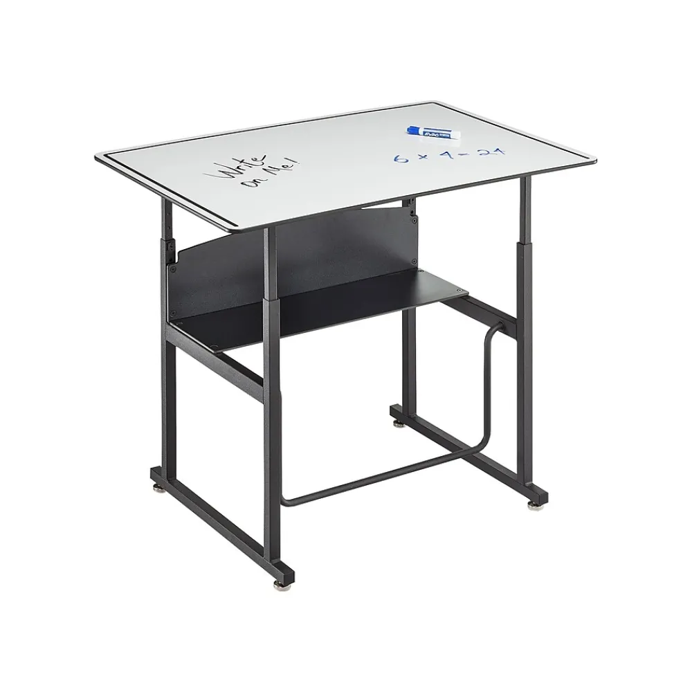 Standing Desks*Safco AlphaBetter 26" - 42" Plastic/Steel Adjustable Desk, White/Black (1208DE)