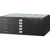 File Cabinets*Safco 5-Drawer Steel Flat File Cabinet, 30" x 42" Documents, Black (4998BLR)