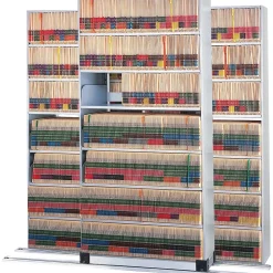 Shelving*Safco Four-Post Adder Storage Shelving, Letter, 7-Shelf, 36"W, Pebble Gray (EFO3612767ADV)
