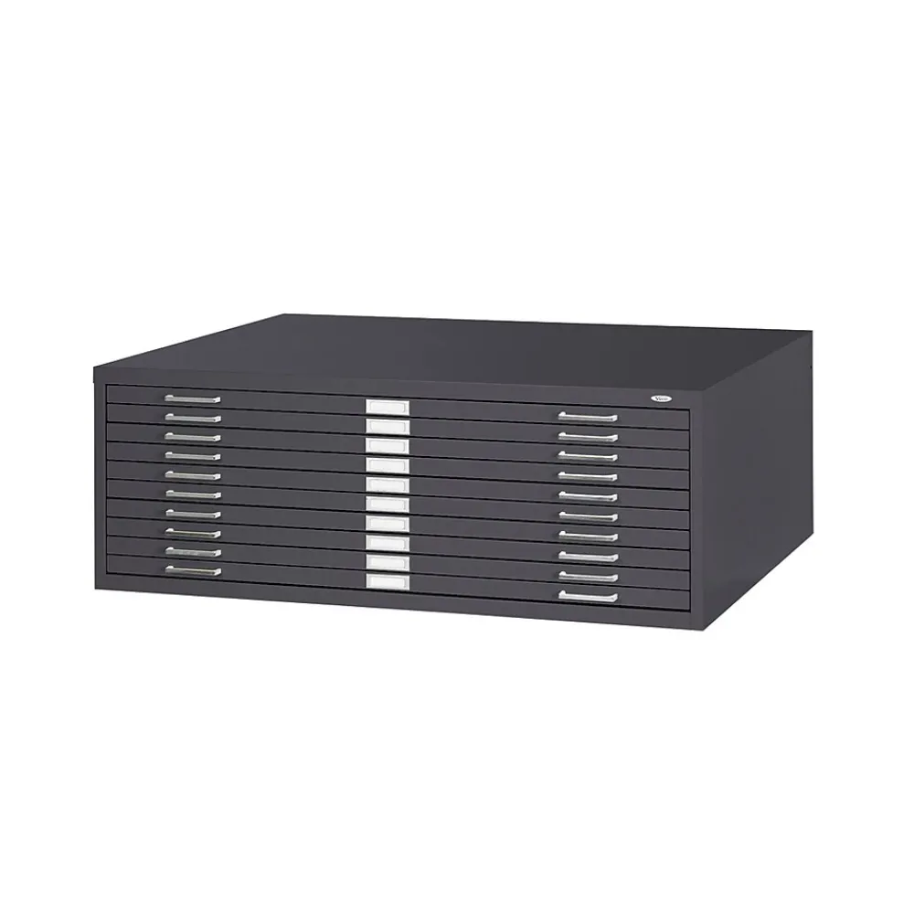 File Cabinets*Safco ® Graphic Arts 10-Drawer Steel Flat File For 30" x 42" Documents, Black