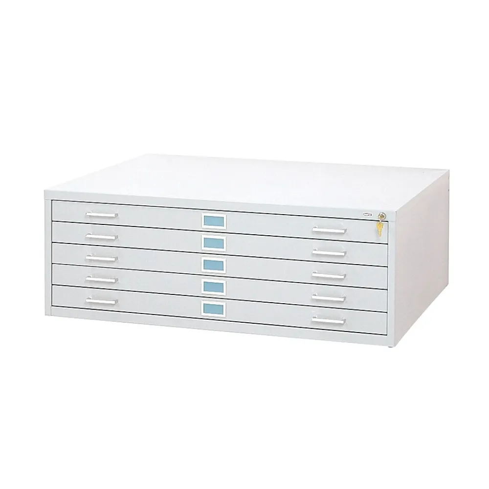 File Cabinets*Safco ® Graphic Arts 5-Drawer Steel Flat File For 30" x 42" Documents, White