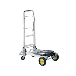 Safco Hide-Away Convertible Truck, 400 lbs., Aluminum/Black (4050)